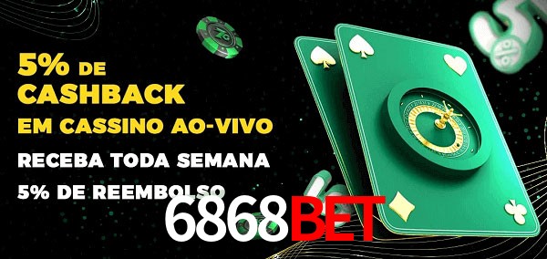 Promoções do cassino ao Vivo 6868bet